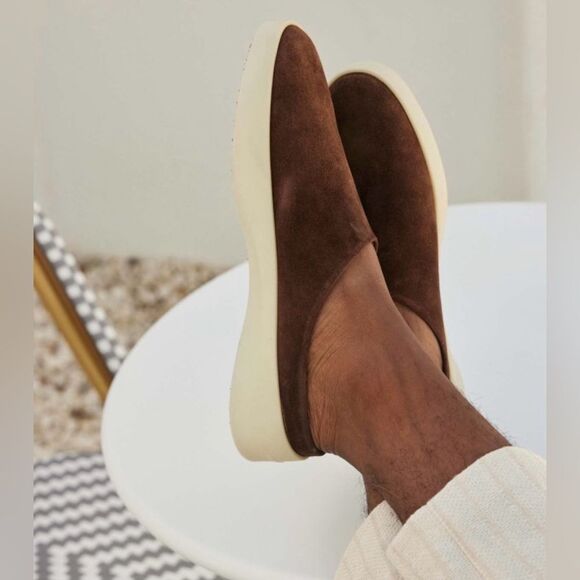 Wolf & Shepard Cruise slip on Mules Brown Suede shoes NWOB Unisex W- 7 Men- 5.5 main image 10